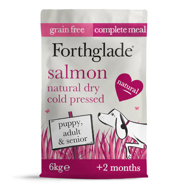 Salmon Grain Free Cold Pressed Natural Dry Dog Food 2kg