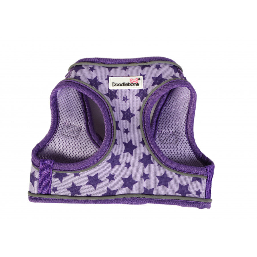 Doodlebone Snappy Harness in Violet Stars Marshalls Pet Food Store