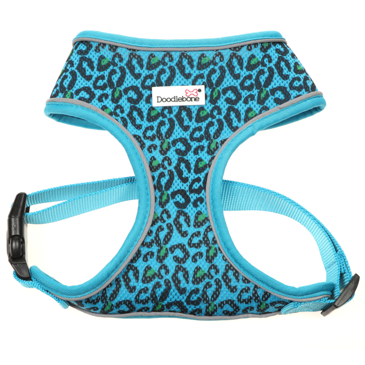 Doodlebone Airmesh Harness Night Leopard Marshalls Pet Food Store