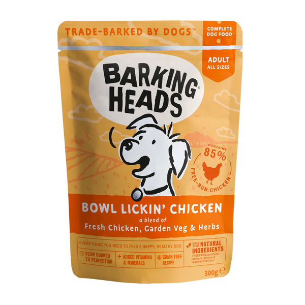 Barking Heads - Bowl Lickin' Chicken Wet Dog Food 300g x 10