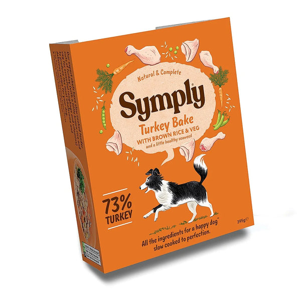 Symply Turkey Bake Adult Wet Dog Food 7x395g