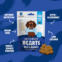 Denzel's Battersea Hearts Beef & Berries 90g