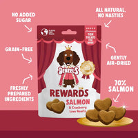 Denzel's Rewards Salmon & Cranberry Love Hearts