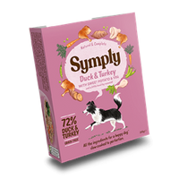 Symply Duck & Turkey Grain Free Adult Wet Dog Food 7x395g