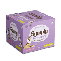 Symply Variety Pack Grain Free Wet Dog Food 12x395g