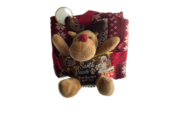 Scruffs Santa Paws Pet Blanket And Toy