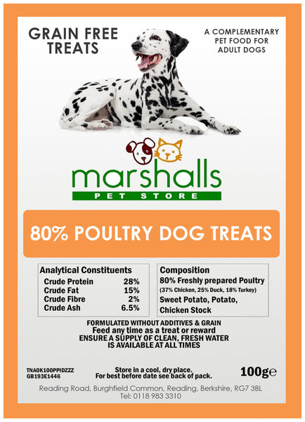Own Brand 80% Poultry Treat 100g