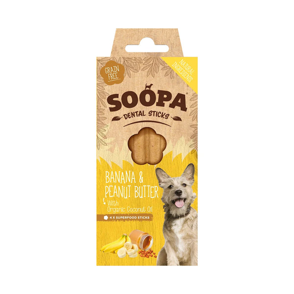 Soopa Dental Sticks Dental Sticks Banana & Peanut Butter