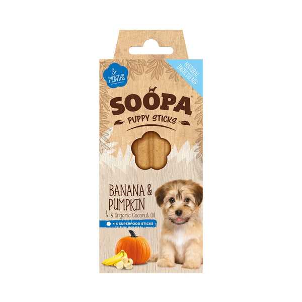 Soopa Dental Sticks for Puppies Banana & Peanut Butter