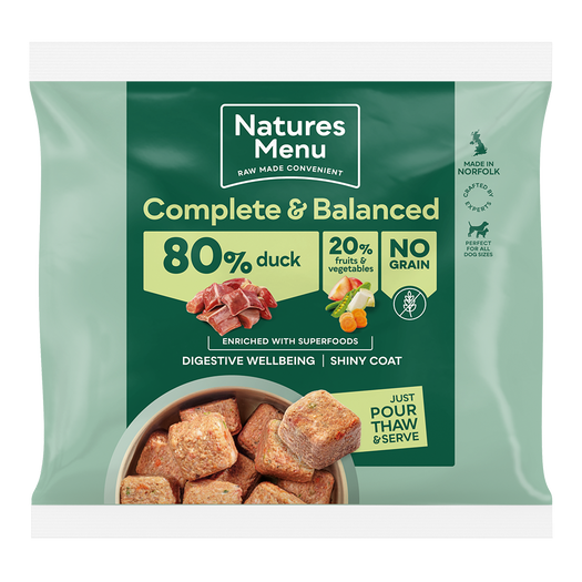 Natures Menu Country Hunter Raw Superfood Nuggets Succulent Duck 1kg