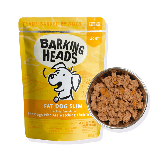 Barking Heads Fat Dog Slim Wet Dog Food 300g x 10 Marshalls Pet Food Store