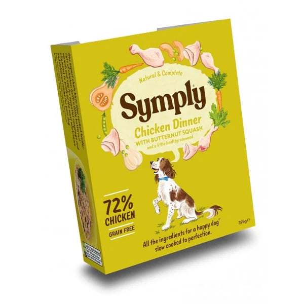 Symply Chicken Dinner Grain Free Adult Wet Dog Food 7x395g