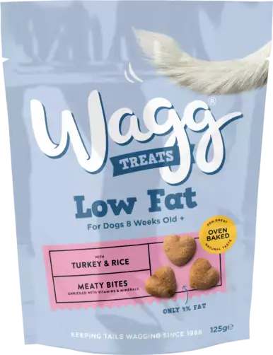 Wagg Low Fat Meaty Bites with Turkey & Rice