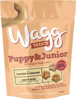 Wagg Puppy & Junior Meaty Bites with Chicken & Yoghurt