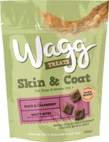 Wagg Skin & Coat Meaty Bites with Duck & Cranberry