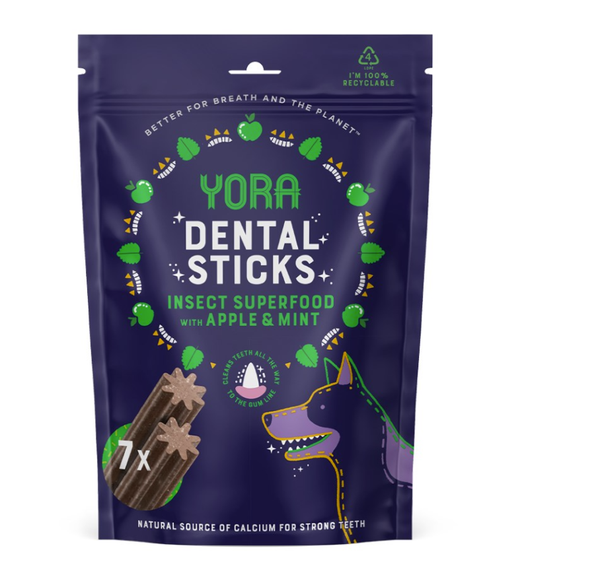 Yora Insect Protein Dog Dental Sticks Large
