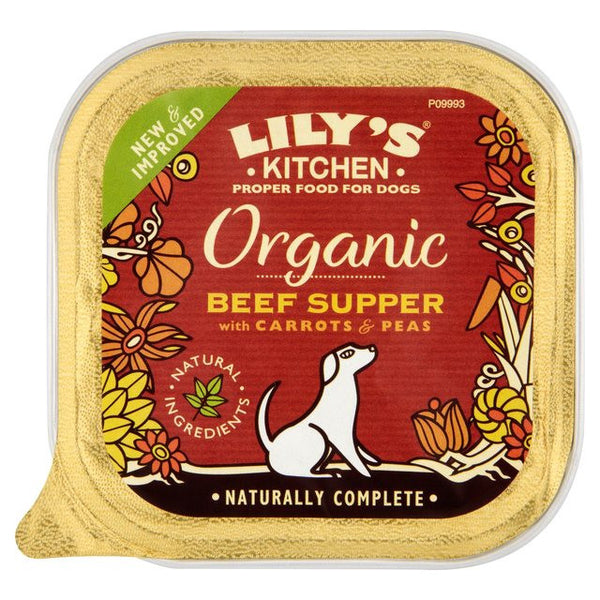 Lily's Kitchen Organic Beef Supper For Dogs 150g